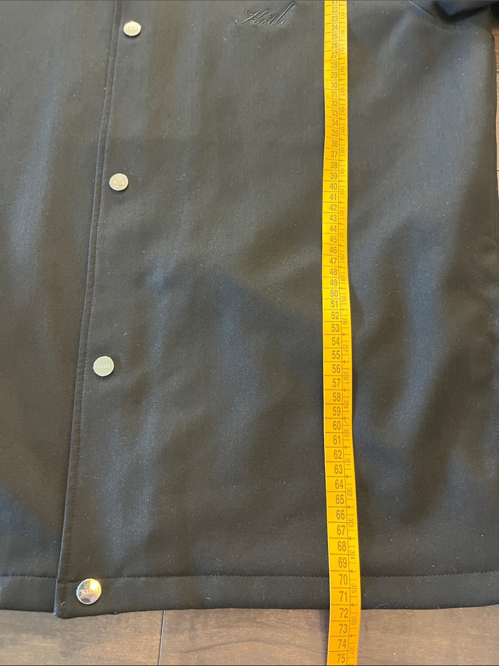 Kith Black Script Logo Snap-Front Jacket Large - Picture 11 of 15